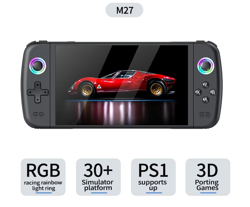 M27 7 Inch Handheld Game Conso - огляд і ціна Gaming Console For Kids