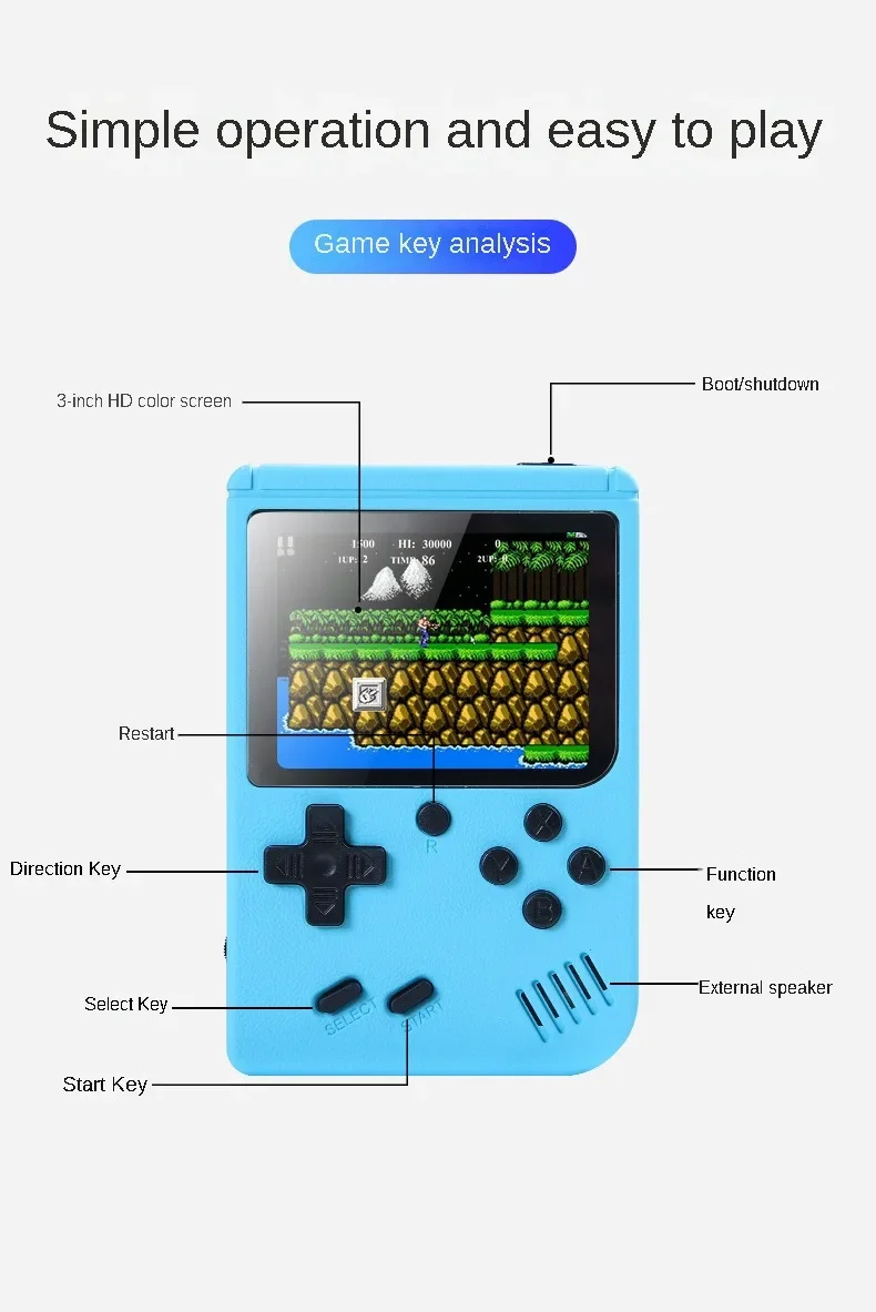 Built-in 500+ Classic Games 8- - огляд і ціна Gaming Console For Kids