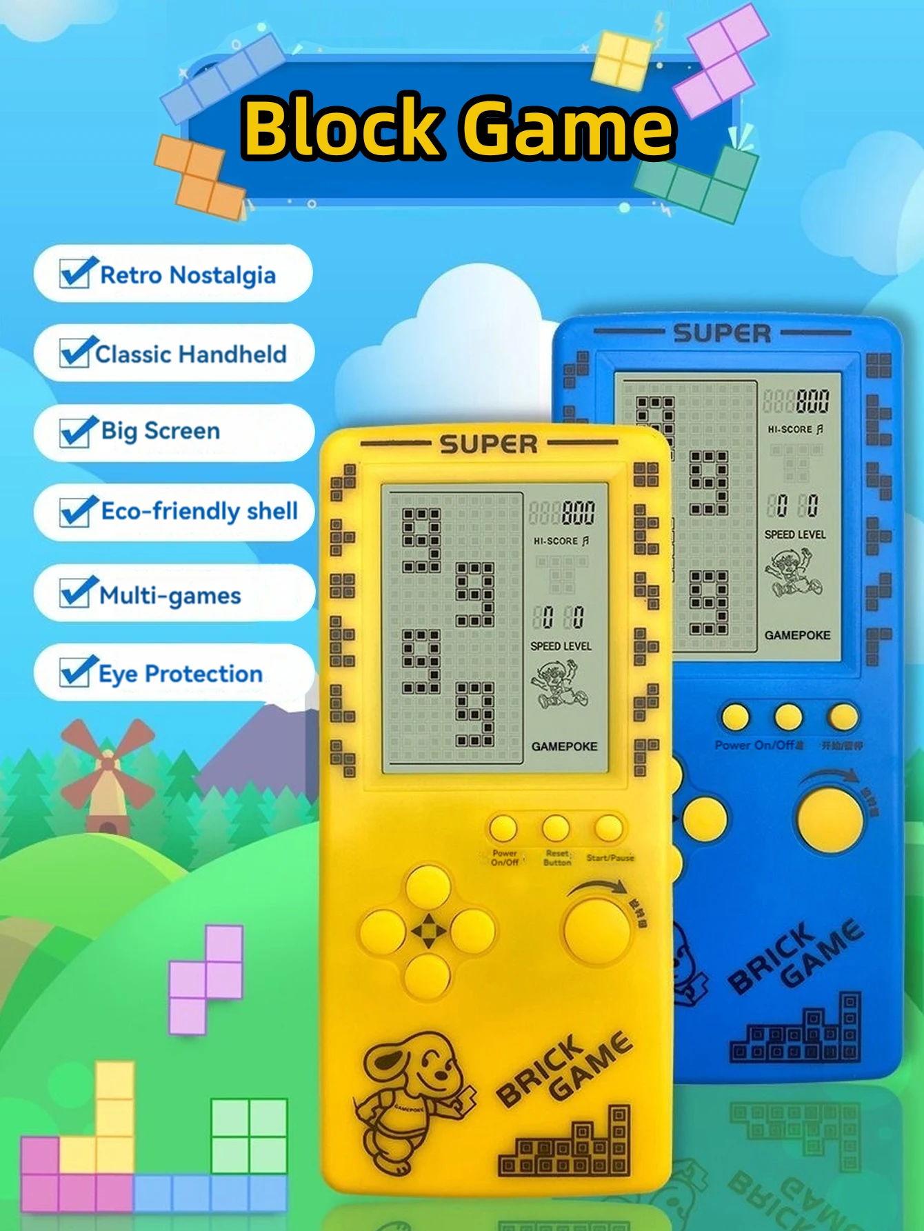 Classic Retro Handheld Game Pl - огляд і ціна Gaming Console For Kids