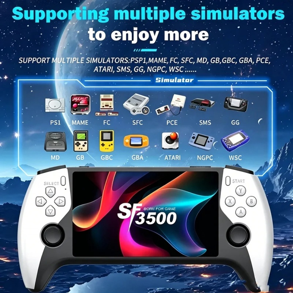 SF3500 5 inch Handheld Game Co - огляд і ціна Gaming Console Buttons